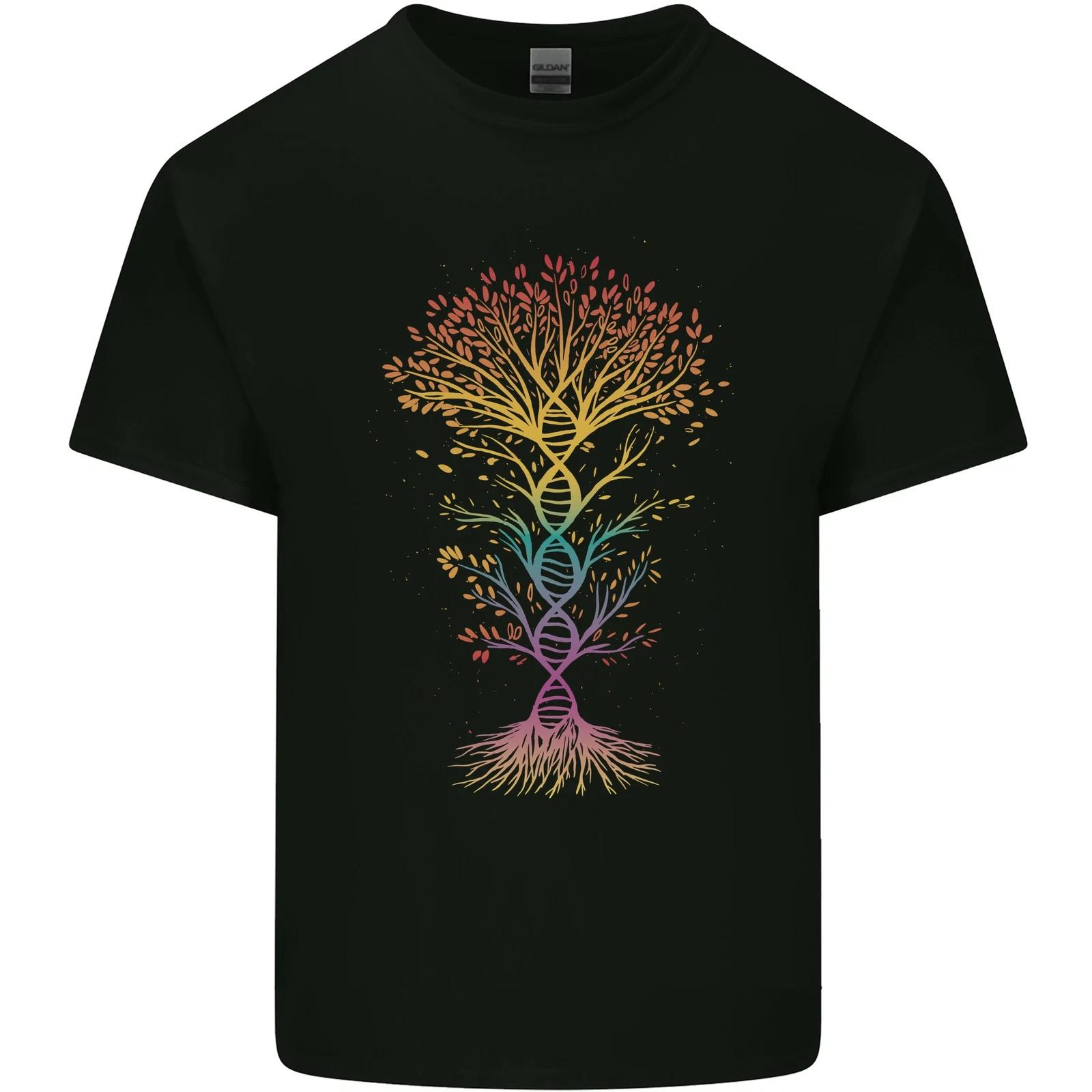 Colourful DNA Tree Biology Science Kids T-Shirt Childrens 3XL