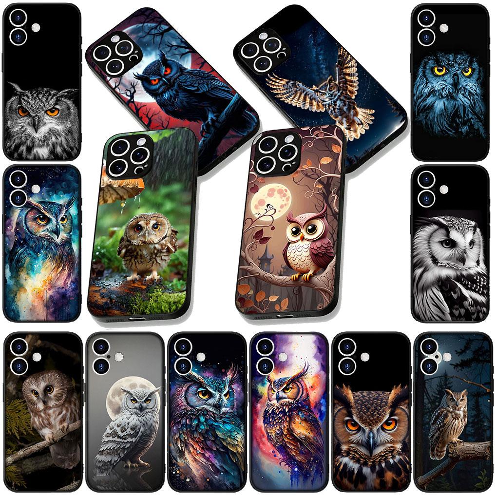 Soft Cover for Samsung Galaxy Note 20 9 8 S8 S10 S9 Plus A54 A33 A21S A31 M21 S10E A17 Coque Phone Case Bird Owl Comics Lovely