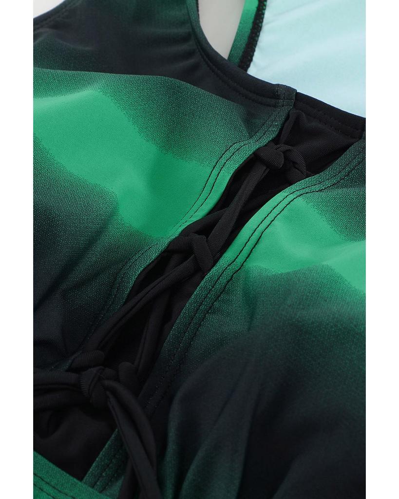 Azura Exchange Ombre Print Racerback Tankini Swimsuit