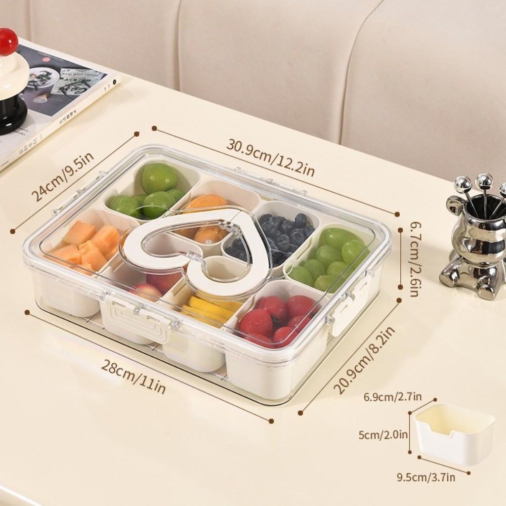 Large capacity Food Storage Boxes 2/3/4/8 grids Compartment Storage Container