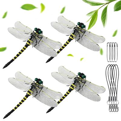 LAOSEP 12cm Giant Dragonfly Insect Hanging PVC Material with Safety Insect Repellent for Outdoor and Insect Mosquito Bee Repellent Repellent, Model,