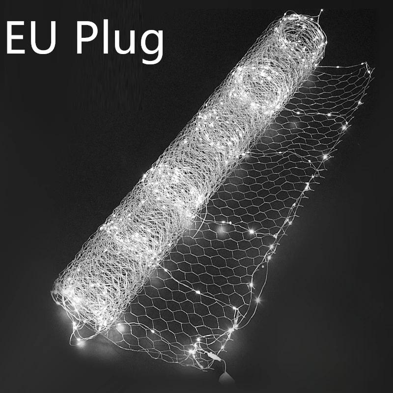 1x10meters LED Decoration Christmas Fairy Lights Outdoor Garden Street Party Wedding Ceilling Background Star Night Light Net