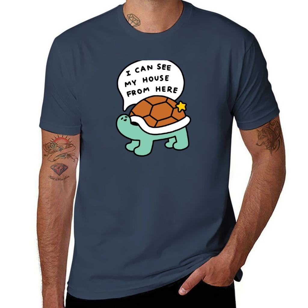 Turtle House Tshirt Casual Soft Cotton Short Sleeve Tee