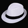 Elegant Unisex Wedding Fedora Hat For Beach Event Short Brim Foldable Panama Hat Gentlemen Jazz Caps For Formal Occasion