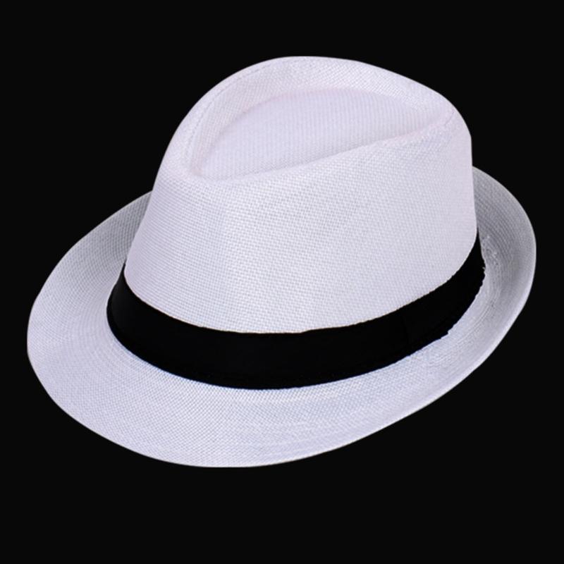 Elegant Unisex Wedding Fedora Hat For Beach Event Short Brim Foldable Panama Hat Gentlemen Jazz Caps For Formal Occasion
