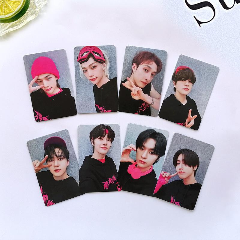 8Pcs Stray Kids Collection Card Lomo Card Le Star Skzoo Random Card Star Special Card Flash Small Card Full Cap Card
