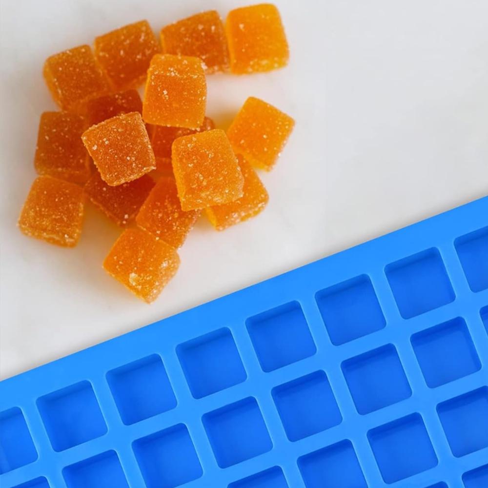 1/3 Stück 126 Mulden quadratische Süßigkeiten Silikonform Mini Schokolade Hartbonbons Eiswürfel Pudding Kuchen Dekoration Backform