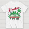 Oh What Fun It Is To Ride Christmas Cotton Summer Casual Cool Loose T-Shirt