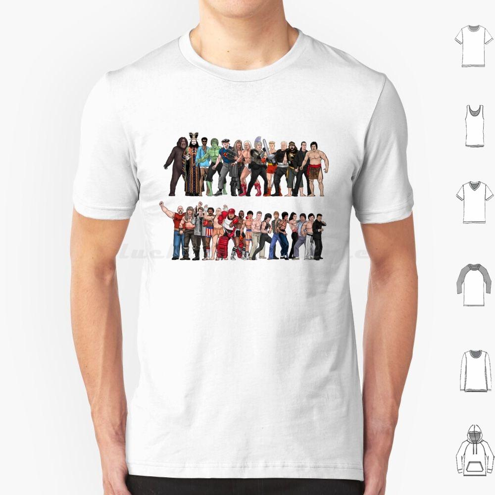 Lineup  Biggest  Jacked  Retro Badasses T Shirt Men Women Kids 6xl Retro Movies 70s 80s 90s Action Hero Jacked Cult Classic S