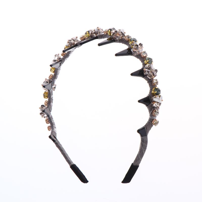 Stylish Rhinestone Hair Hoop Crystal Non Slip with Teeth for Women’s Daily Hair Fashion