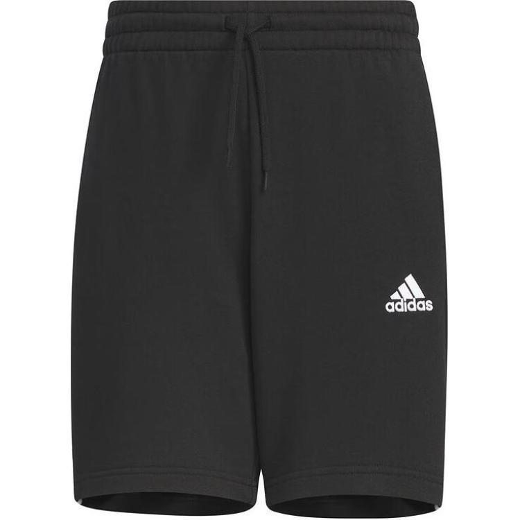 adidas 3-Stripe Fitness Training Shorts Asia Sizing  Black White  Men s JI7008 XL