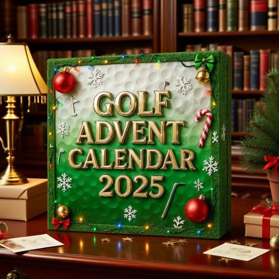 Golf Hanging Decoration Advent Calendar 24 Days Countdown Christmas Festive Acrylic Cartoon Golf Hanging Ornament Golf Lovers Gifts