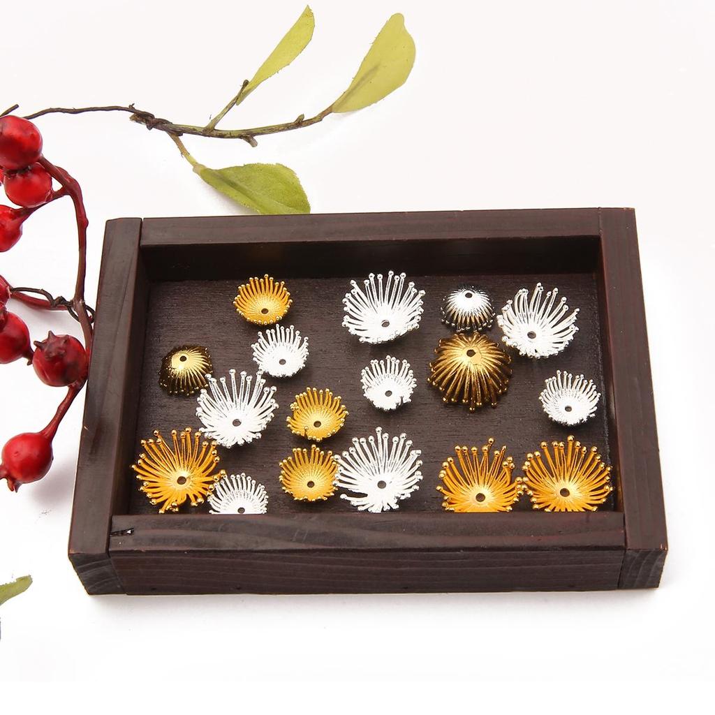 1Pcs Flower Stamen Shape Casting Copper Accessories For Jewelry Making DIY Charm Decoration