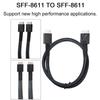 Високошвидкісний кабель Oculink 4i SFF-8611 до SFF-8611 Mini-SAS PCIE4 HD