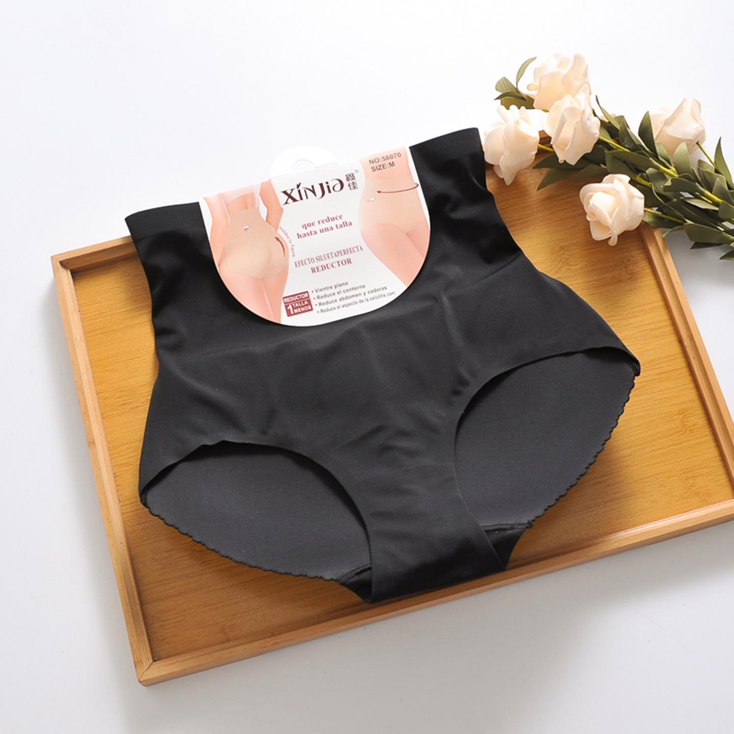 

Xin Jia Безшовні коригувальні трусики з високою посадкою та підкладкою для контролю живота XL (115-130 lbs recommended)