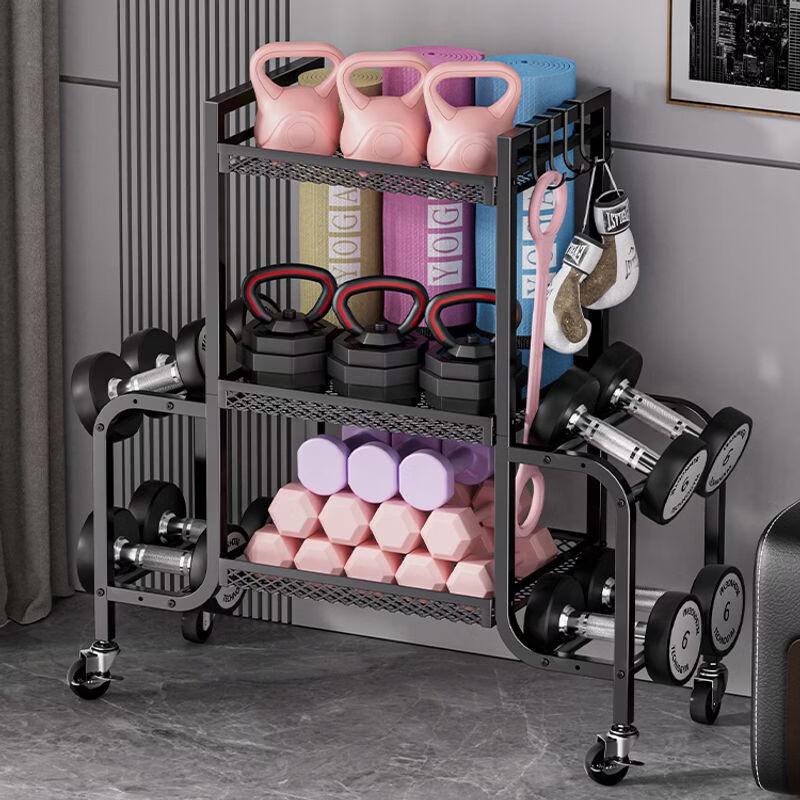 Multi-functional Fitness Equipment Storage Rack