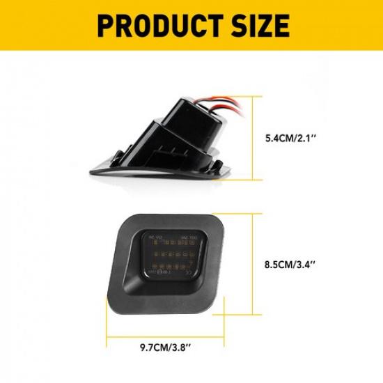 2X LED Plate License Light Rear Bumper Tag Lamp For 2003-2018 RAM 1500 2500 3500