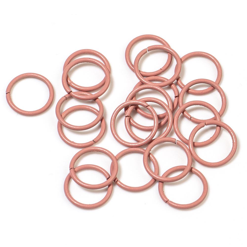 Colorful Open Jump Rings for DIY Jewelry Making - Round Single Loop Iron Rings for Beading Bracelets