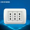 Y Series Italian Standard Three-Gang 16A Wall Socket (118 Type)