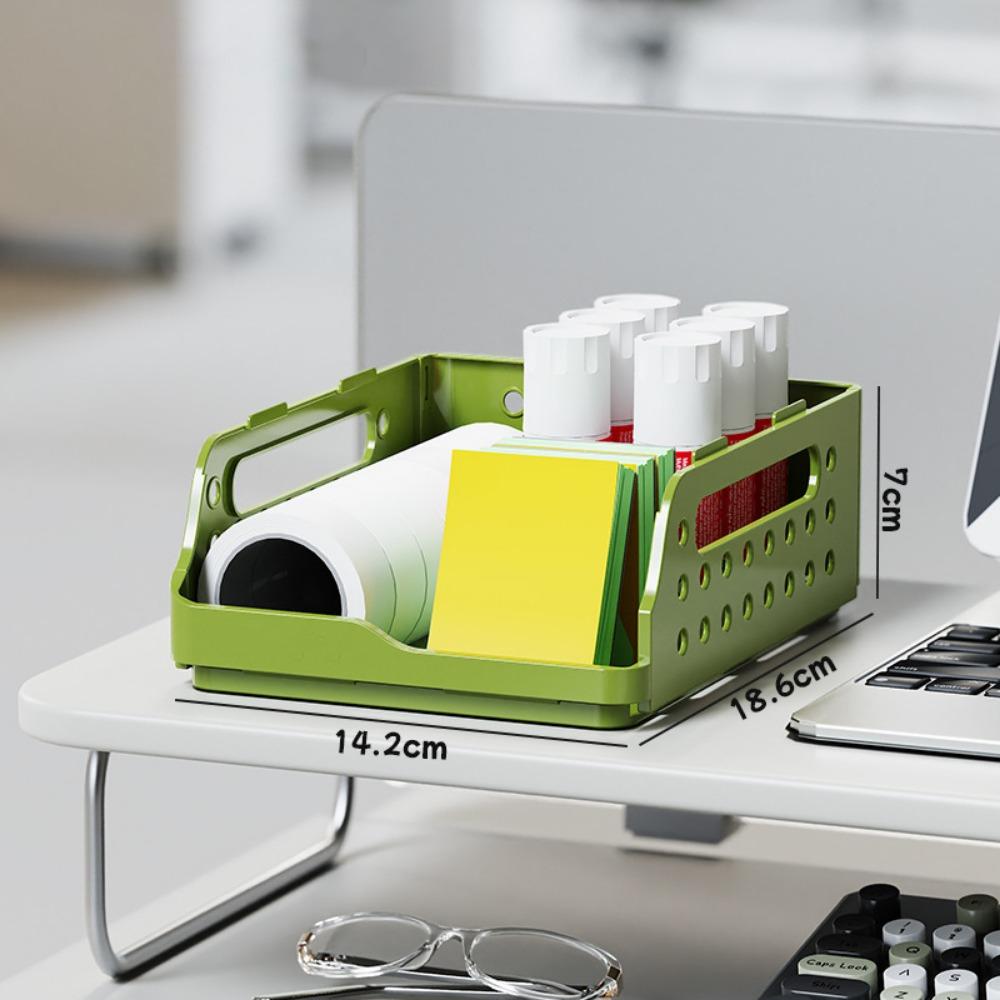 Perforated Board Foldable Storage Baskets Dopamine Folding Storage Crate Desktop Bookshelf  Home