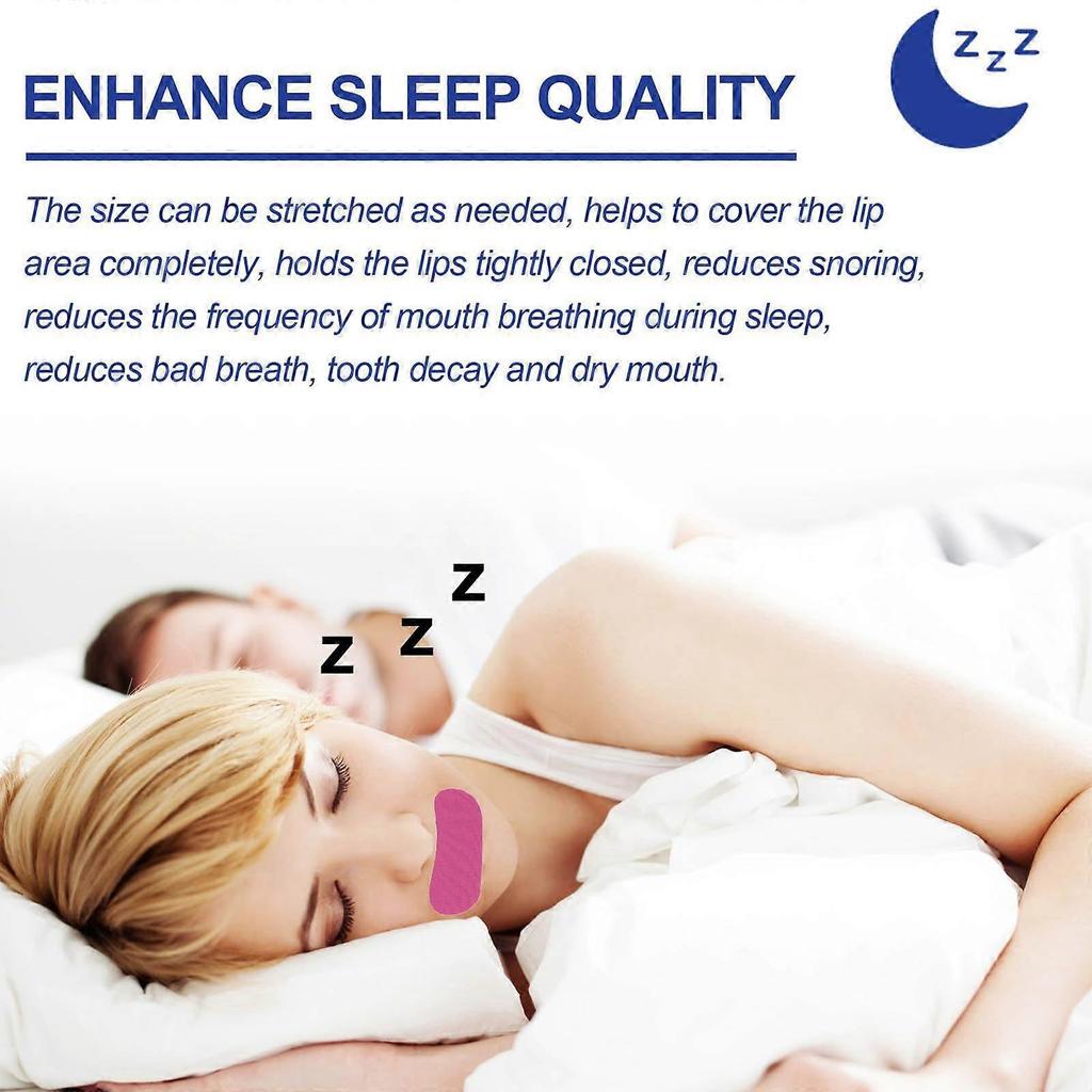 Hypoallergenic & Skin-Friendly Tape,Anti-snoring Sleeping Tape Easy Removal, Lifts Away Cleanly - No Irritation