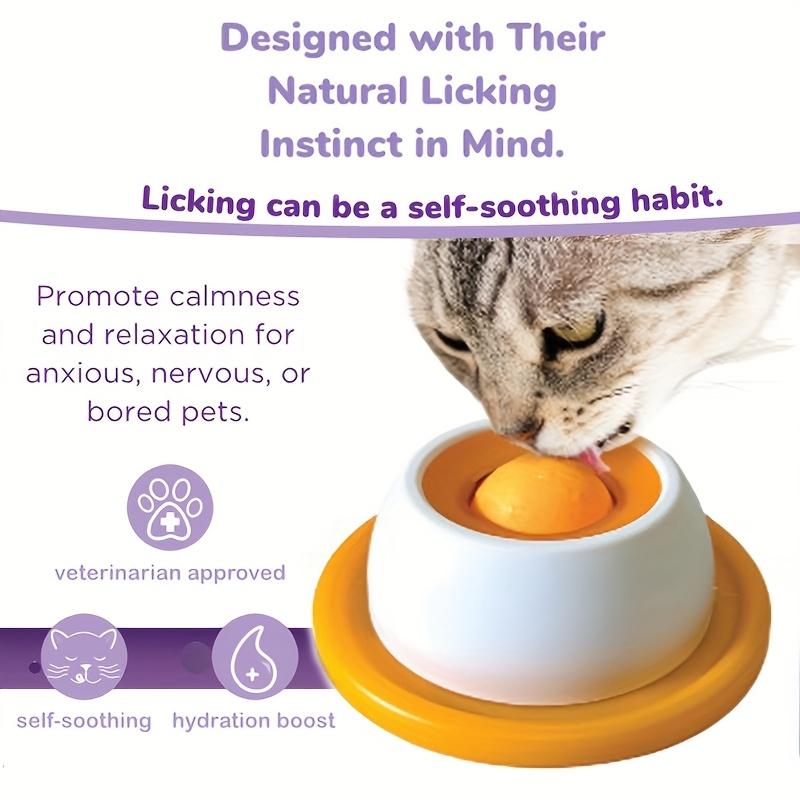 

Plastic Pet Licking Fun Plate, Ideal for Yogurt & Wet Treats, Promotes Oral Care for Dogs & Cats жёлтый