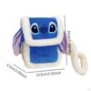 Plush Crossbody Bag Small Stylish with Adjustable Strap Cartoon Shoulder Red