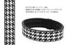 Phiten RAKUWA Bracelet S, Silicone, Houndstooth Pattern, Black/White, 17cm