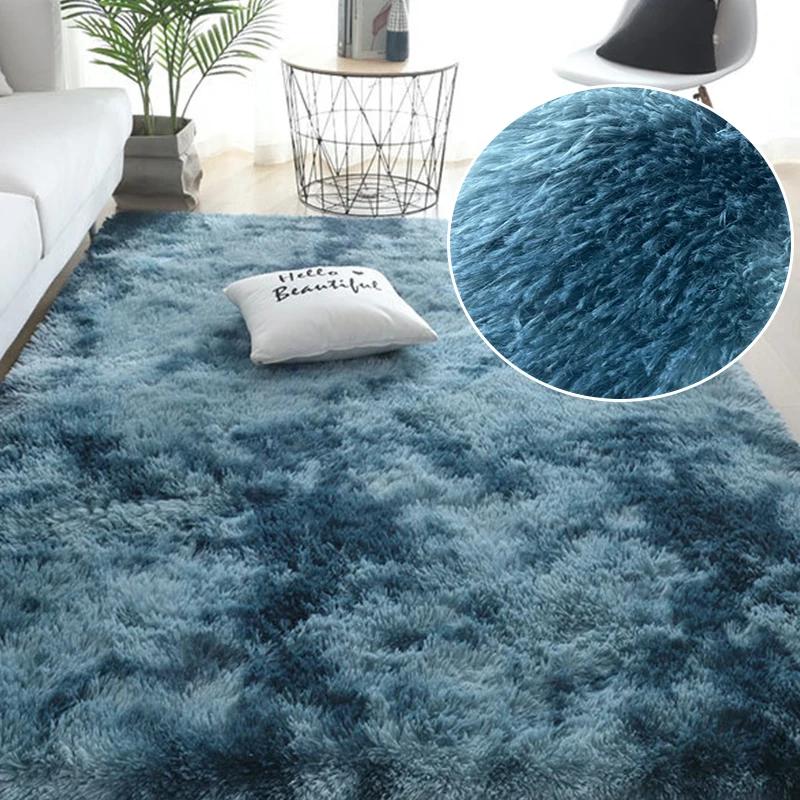 Fall and Winter Tie-dye Shaggy Carpet Home Living Room Bedroom Sofa Cushion Coffee Table Cushion Bedside Rug Carpet