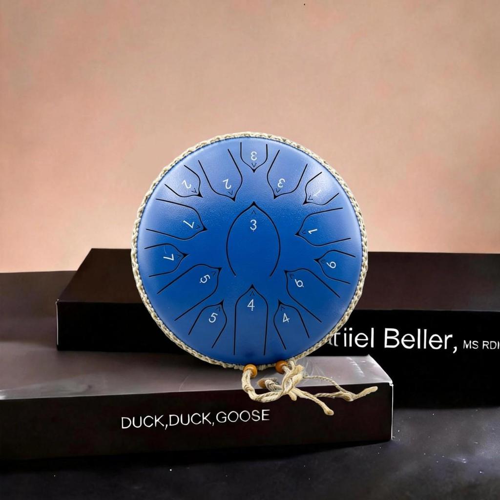 13-Zoll Lotus Sanskrit Stahlzungentrommel - Ätherisches Klanginstrument