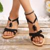 Fashion Summer Beach Casual Sandals for Women Bohemian Style Non Slip Wedge Sandals Woman Plus Size Lightweight Outdoor Sandalias Mujer