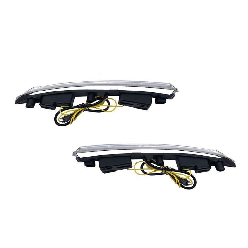 LED-Nebelscheinwerfer Tagfahrlicht für Ford Kuga Escape 2013-2017 Weißes DRL Gelbe Blinkleuchte Zubehör