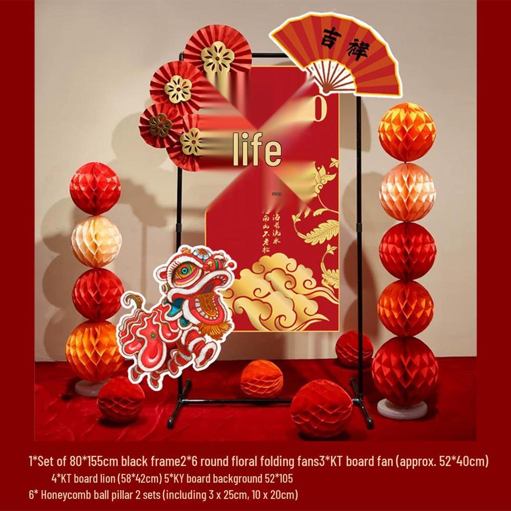 Grand 60th, 80th, or 90th Birthday Celebration Decorations - Elegant Chinese Banquet Venue Setup