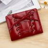 Korean Version of The New Simple and Versatile Bow Tie Zipper Buckle 20% Off Small and Exquisite Student Short Wallet Women