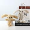 Adorable Plush Bunny Keychain Soft Teddy Fur Rabbit Doll For Girls Backpack
