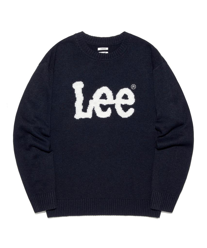 LEE Big Twitch Logo Knit Navy