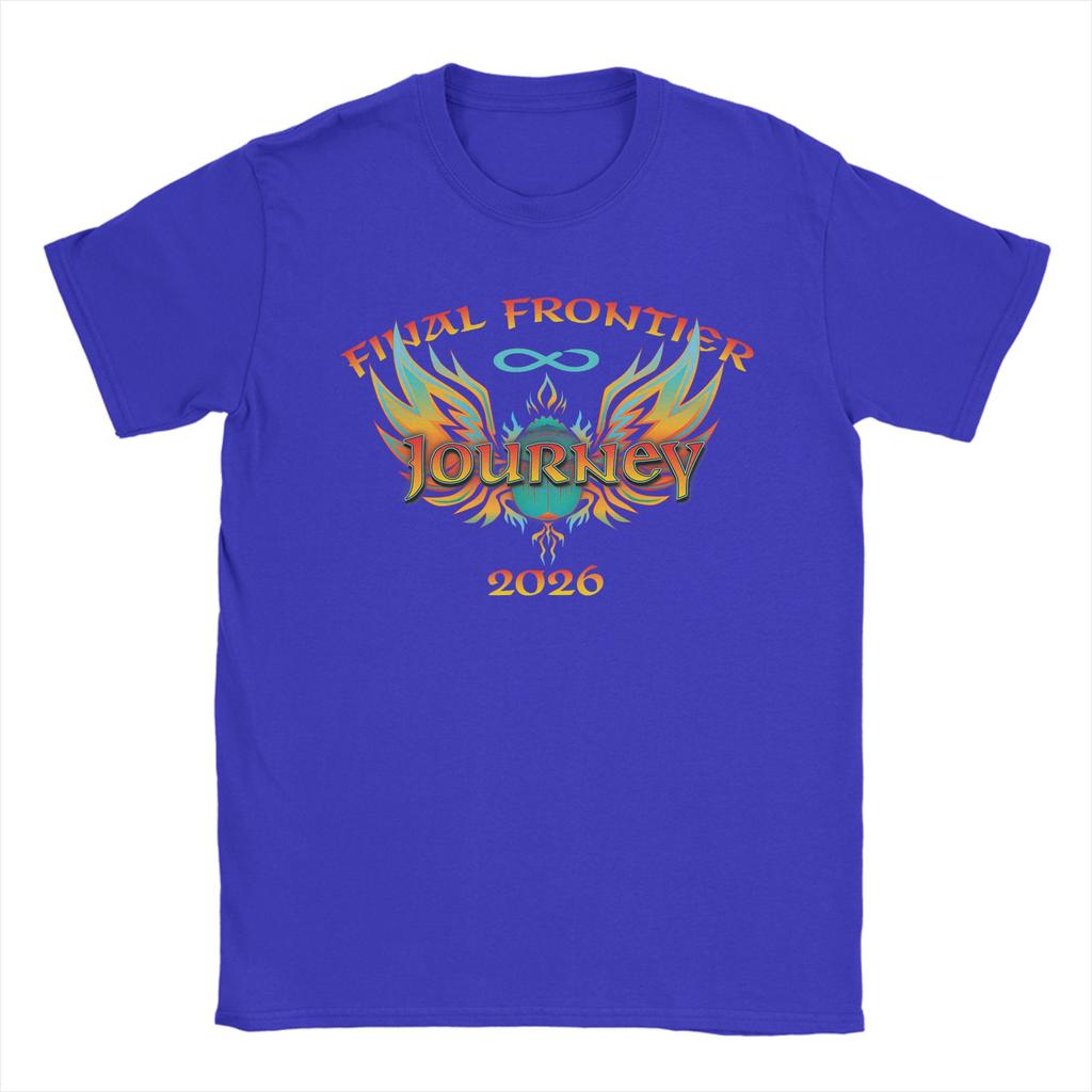 Journey Final Frontier Tour 2026 TShirts for Men Novelty Cotton Tees Round Collar Short Sleeve T Shirts New Arrival Clothing