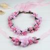 S160707 Artificial Flower Hairband And Bracelet Set Fabric Material For Women And Girls