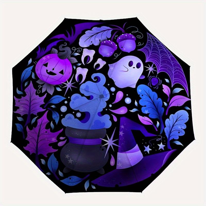1pc Ghost Pumpkin Halloween Ideas Automatic Opening and Closing Folding - A Good Choice for Gifts, Fashionable and Convenient Umbrella With Cute