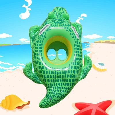 Tier-Schwimmring für Kinder, aufblasbarer Pool-Schwimmring mit 3D-Meeresschildkröte/Krokodil für Kleinkinder