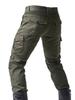 Men's Four Seasons Stretch Denim Motorcycle Racing Pants, Military Green