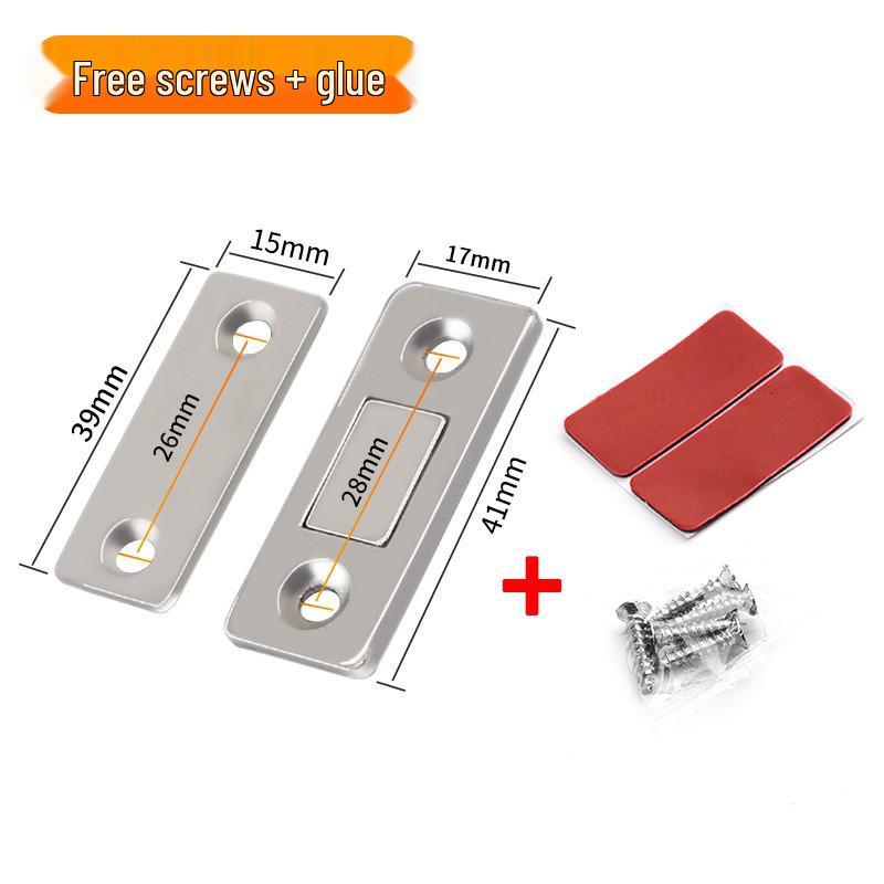 

Jinrongda Магнітний засув для дверей L-подібної форми без свердління для розсувних шаф