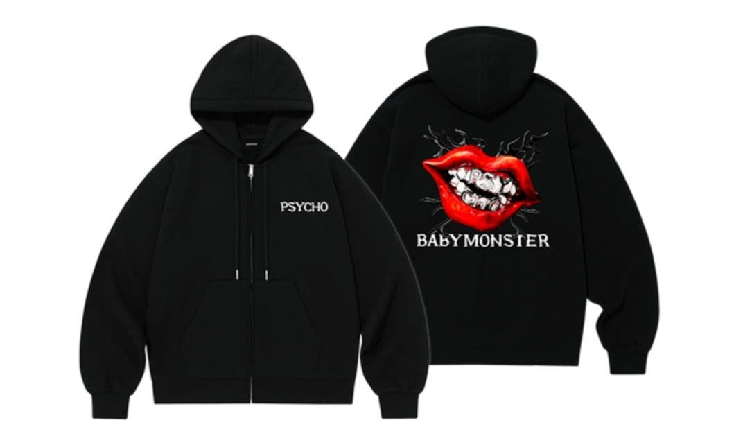 [USED] [PSYCHO] BABYMONSTER ZIP-UP HOODIE