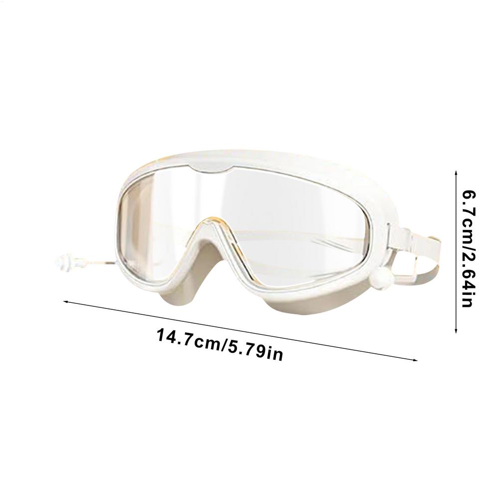 Kids Swimming Goggles Anti-UV No Leaking Pool Eyewear for Boys and Girls Anti-fog No Nose Bridge Design Swimming Eyeglasses