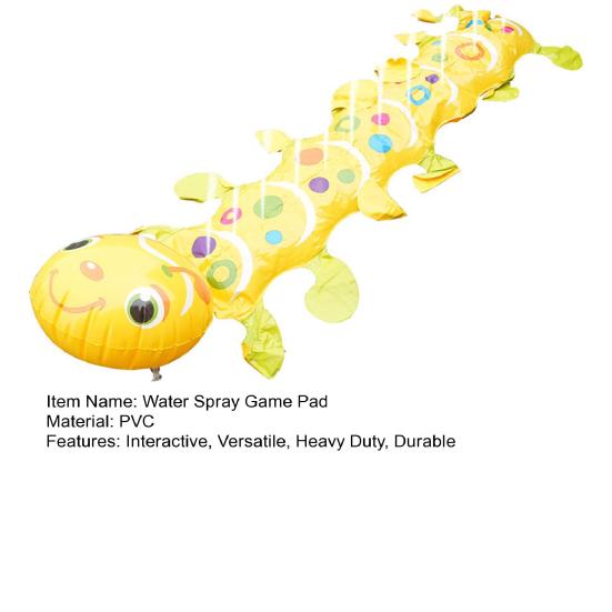 Inflatable Caterpillar Sprinkler Toys Backyard Water Toys for Family Fun Caterpillar Patio Water Sprinkler for Pool Parties Outdoor Games