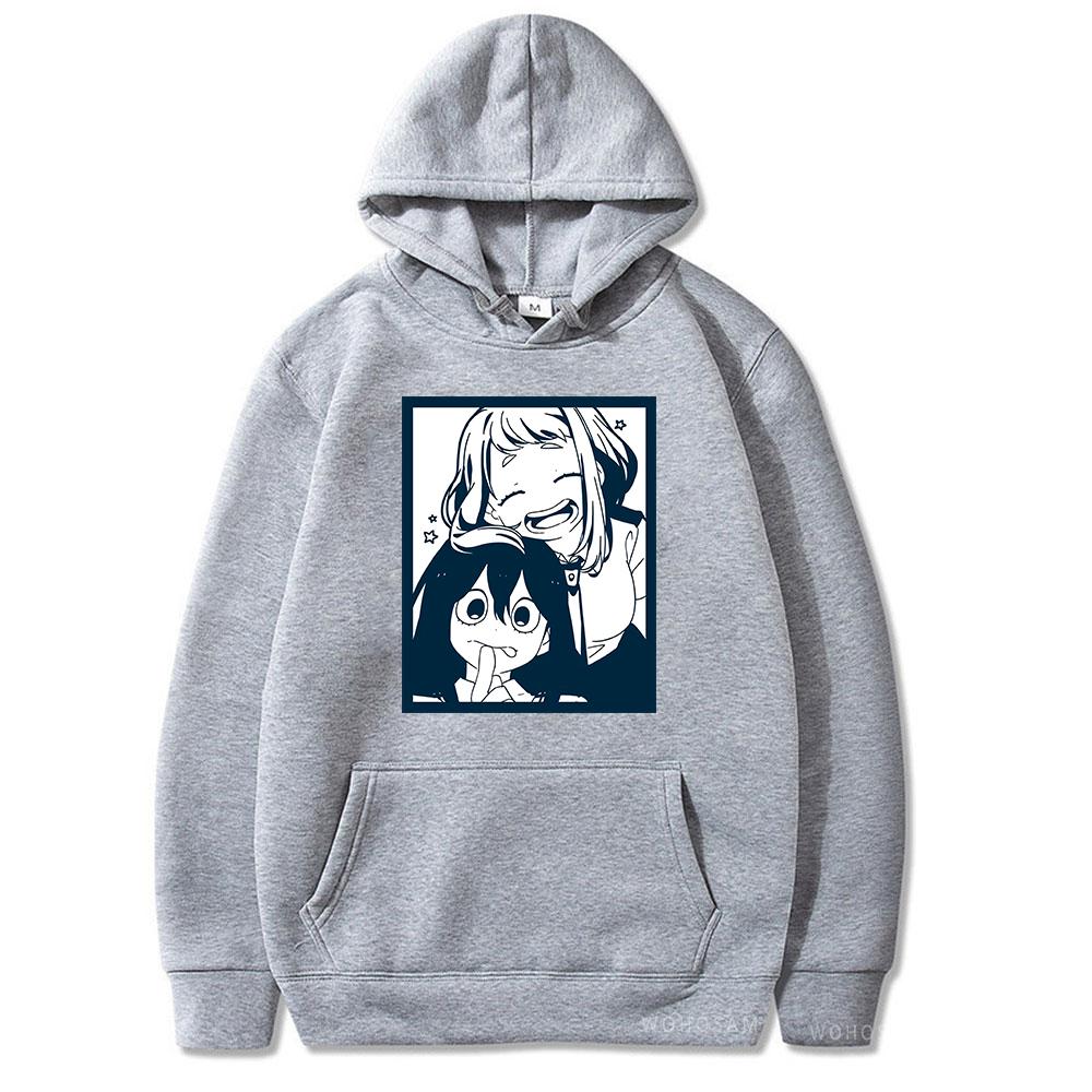 My Hero Academia Hot Anime Hoodies OCHACO URARAKA Asui Tsuyu Unisexga Clothing Graphic Kawaii Print Hooded Tops Harajuku Sweatshirts