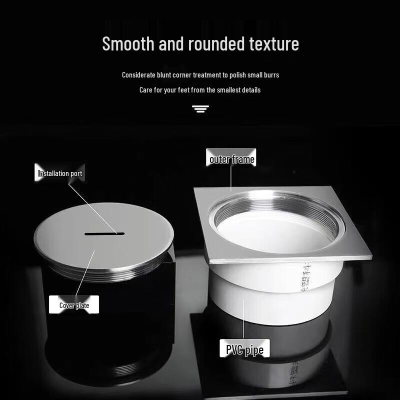 Zhuyun Stainless Steel Floor Drain with Inspection Port