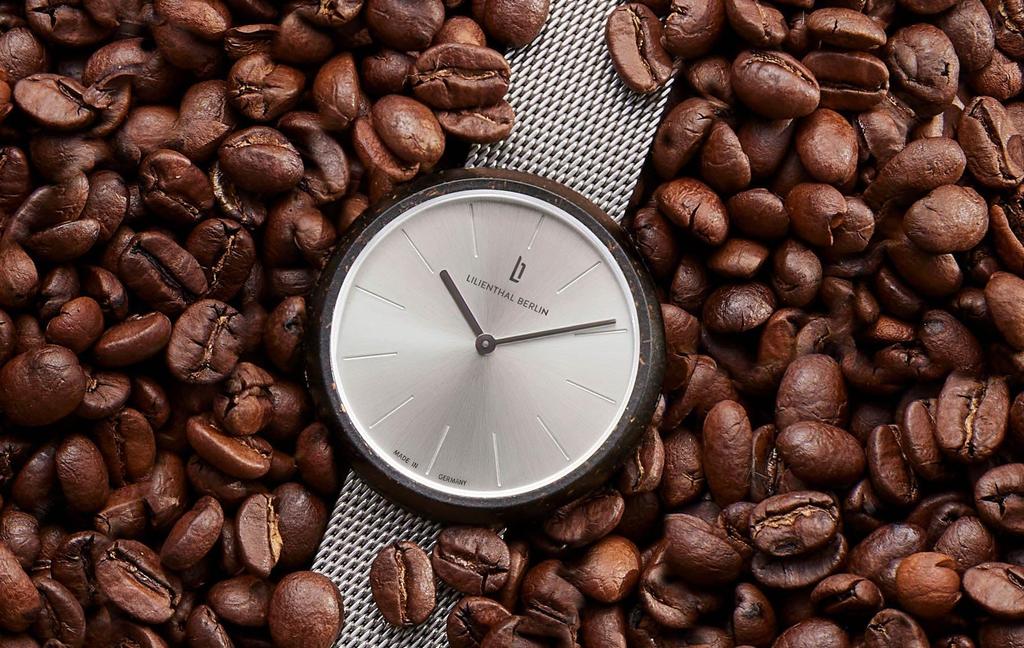 Lilianthal Berlin Zegarek The Coffee Made in Silver, Niemcy, CW02-02-B023A, Męski