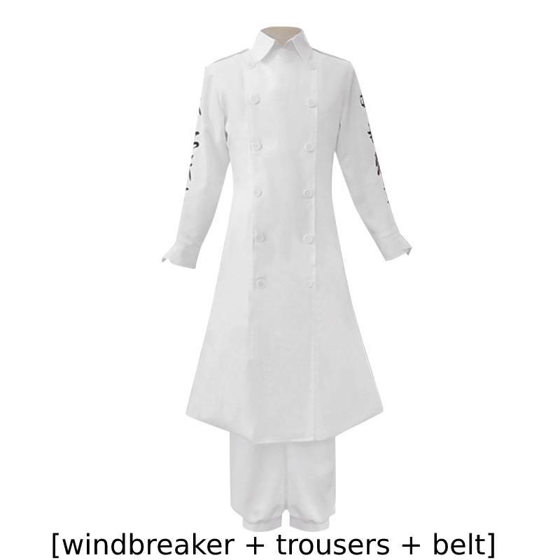 

Tokyo Anime Revengers Bosozoku Uniform Halloween Cosplay Costume Wakasa Imaushi White,3XL