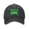 Unisex Funny Drinking Humor You Might Be Drunk Printed Hat Fashion Distressed Washed Baseball Cap Adjustable